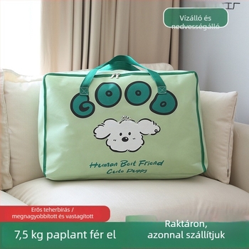Takaró tároló táska, költözéshez kollégiumba csomagoló táska, ruhák rendezése, vízálló és nedvességálló, nagy kapacitású