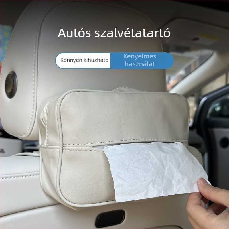 Li Auto I8I6 autóhoz való szalvétatartó velúr dekorral, multifunkcionális szalvétadoboz