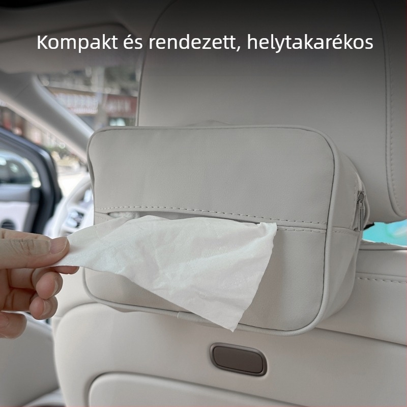 Li Auto I8I6 autóhoz való szalvétatartó velúr dekorral, multifunkcionális szalvétadoboz