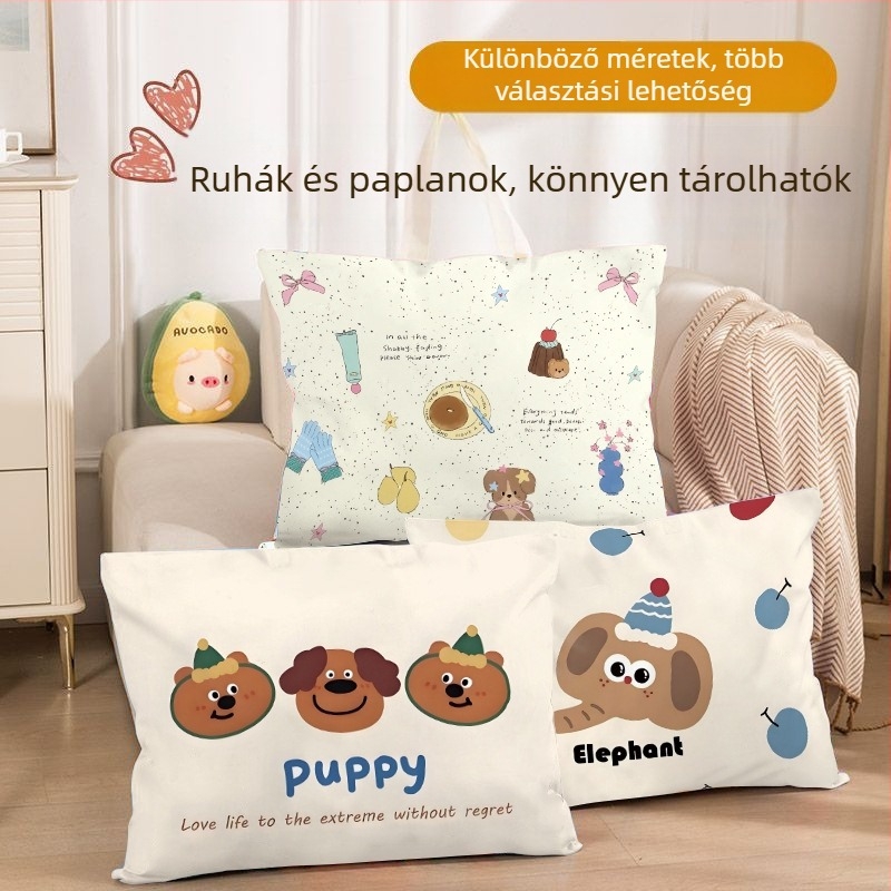 Gyerekeknek készült paplan tároló táska, vízálló és nedvességálló, kézitáska stílusú, utazáshoz és otthoni tároláshoz