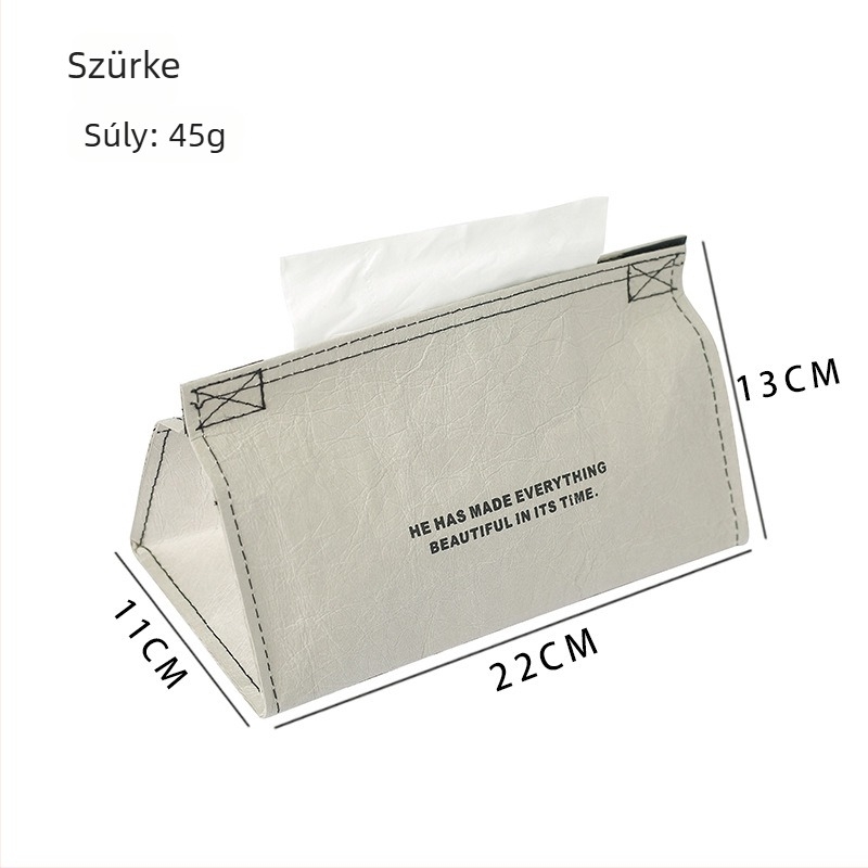 Modern, minimalist húzható zsebkendő tartó nappaliba, fürdőszobába és autóba, vízálló tárolás