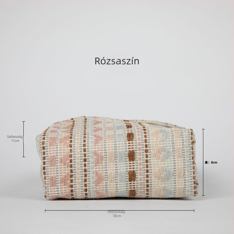 Texturált zsebkendősdoboz, zsebkendő tartó, zsebkendő tok, nappalira készült textil zsebkendőtasak, skandináv stílusú textile tárolás