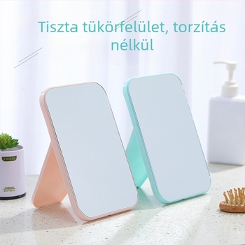 Asztali összecsukható smink tükör, kompakt asztali tükör, hordozható smink tükör, HD smink tükör