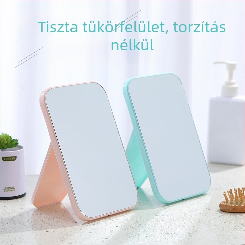 Asztali összecsukható smink tükör, kompakt asztali tükör, hordozható smink tükör, HD smink tükör