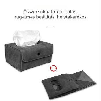 Fejtámla alatti papírzsebkendő-doboz autóhoz – akasztós dekoráció