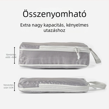 Utazási négy darabos tömörítő tárolótáska-készlet – nedvesség- és porálló, nagy kapacitású poggyász-tároló