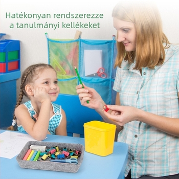Asztali rendező négy rekesszel, nem szőtt anyagból – tároló doboz ékszerekhez és fehérneműhöz