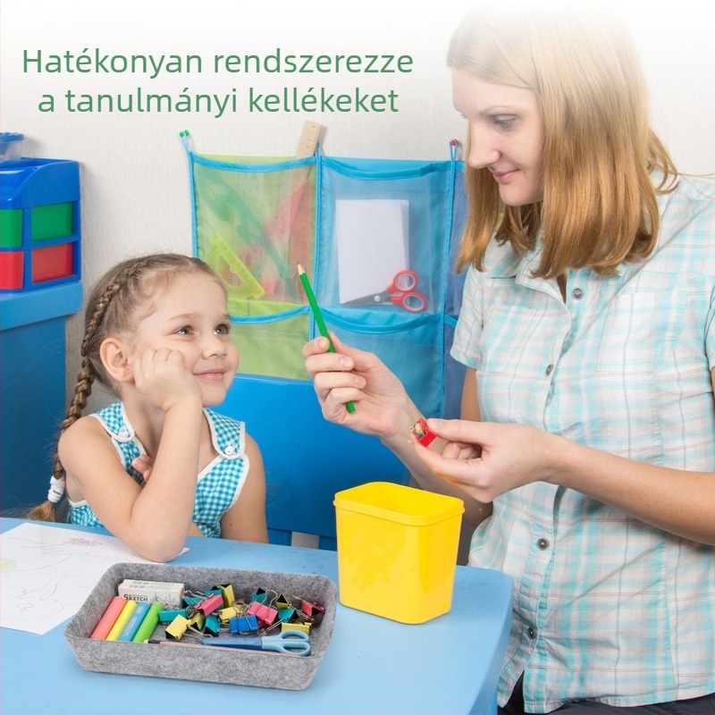 Asztali rendező négy rekesszel, nem szőtt anyagból – tároló doboz ékszerekhez és fehérneműhöz