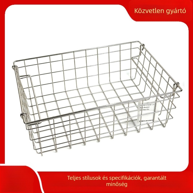 Minimalista rozsdamentes acél gyümölcskosár otthoni használatra