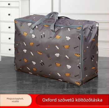 Oxford szövetből készült költöztető táska, vastagabb vízálló réteggel, nagy kapacitású, többfunkciós tárolótáska költöztetéshez és utazáshoz