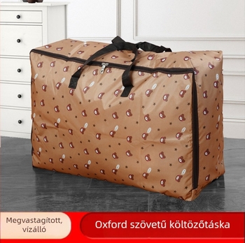 Oxford szövetből készült költöztető táska, vastagabb vízálló réteggel, nagy kapacitású, többfunkciós tárolótáska költöztetéshez és utazáshoz