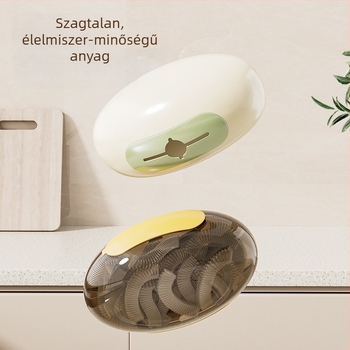 Fali szerelhető lyuk nélküli fóliatartó doboz, konyhai tároló, kivehető szemeteszsák tároló