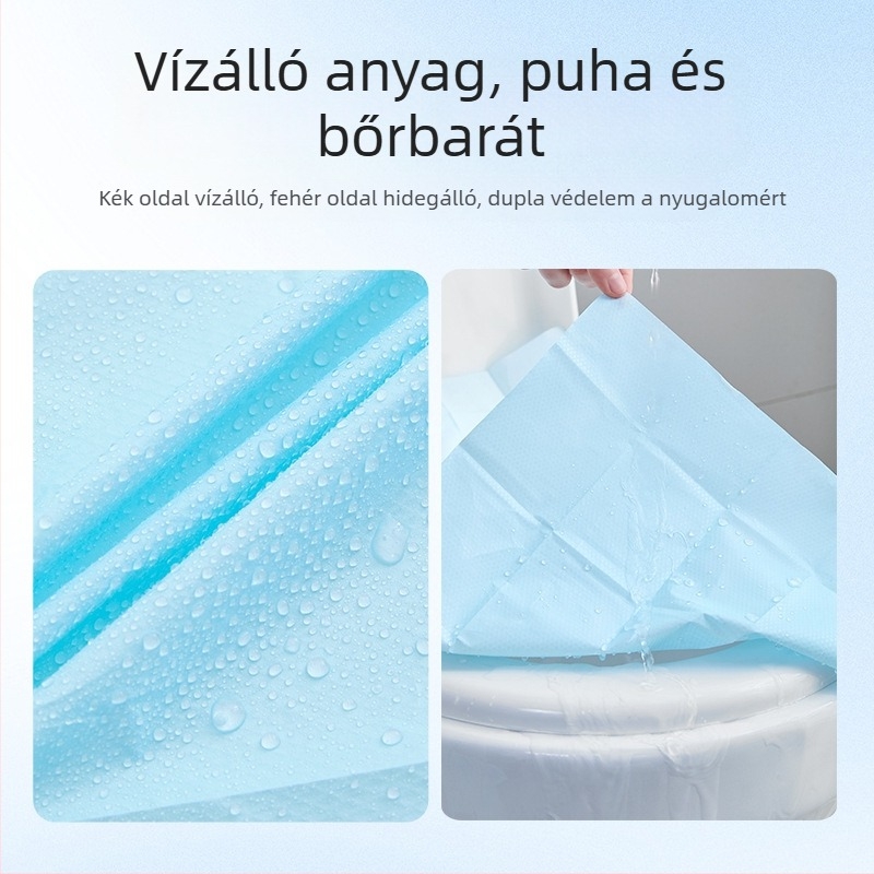 Egyszer használható, teljes lefedettségű vécéülőke párna szülés utáni anyáknak, hordozható utazásokhoz és szállodákhoz