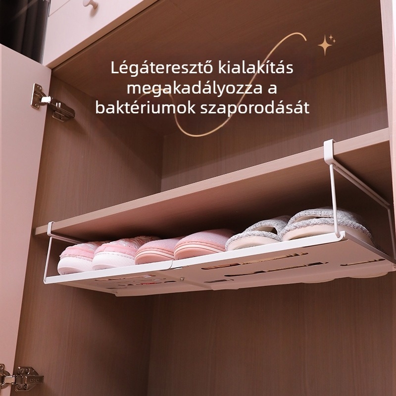 Kinyújtható, alulra akasztható tároló kosár – konyhához és cipőszekrényhez
