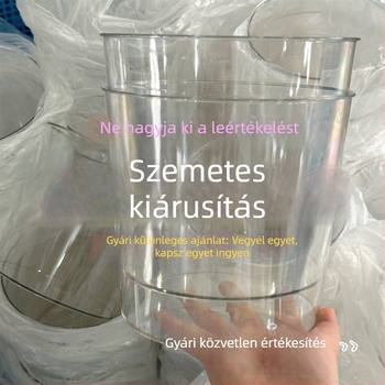 Átlátszó 6 literes tároló doboz, extra nagy méretű, megerősített műanyagból, otthonra és irodába