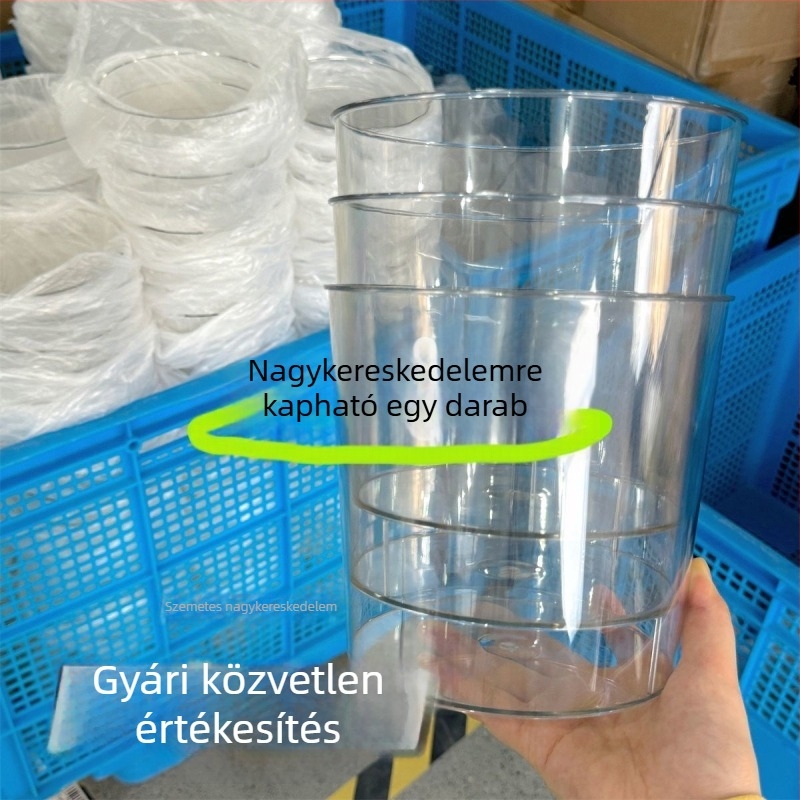 Átlátszó 6 literes tároló doboz, extra nagy méretű, megerősített műanyagból, otthonra és irodába