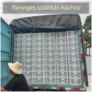 Műanyag szellőző kosár fedővel élelmiszer szállítására, zöldség és gyümölcs tárolására