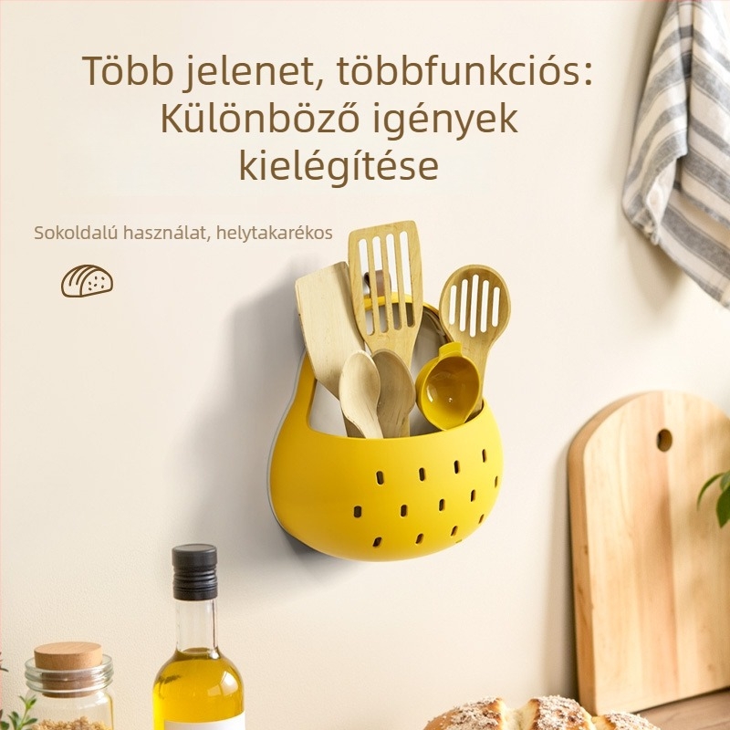 Mágneses falra szerelhető tároló doboz Autumn Moon Pear mintával, aranyos rajzfilmszerű stílussal, otthoni használatra