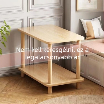 Nordic stílusú éjjeliszekrény üvegtetővel és tárolópolccal