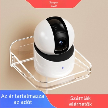 Fali kamera tároló polc, fúrás nélkül, távoli megfigyeléshez