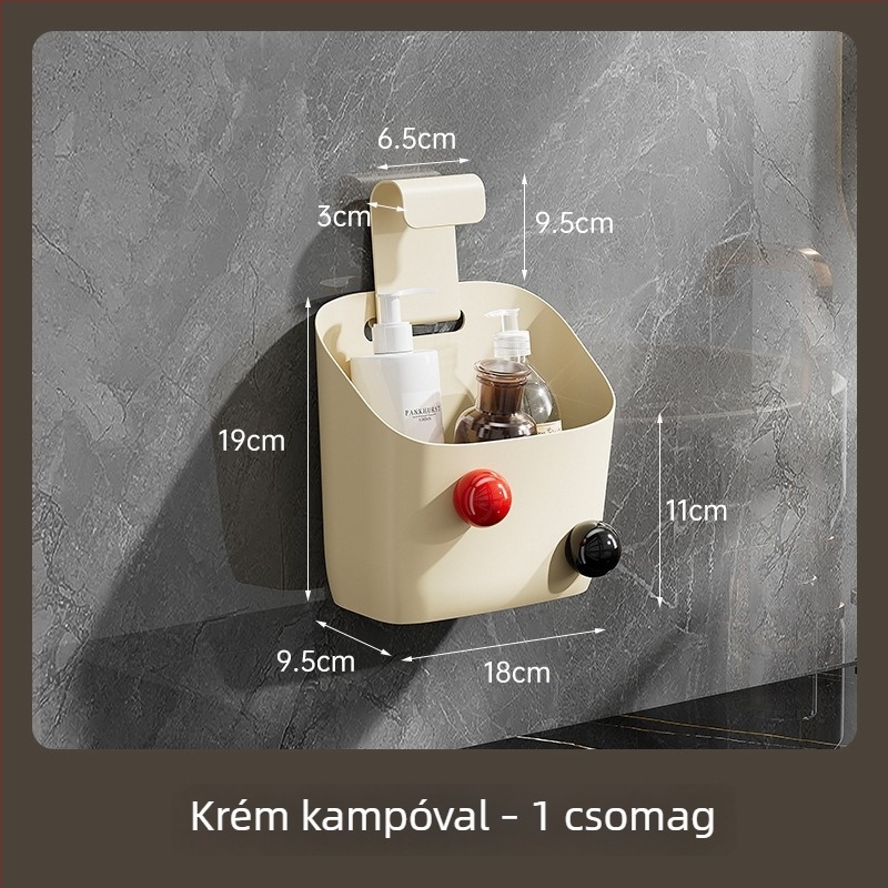 Függő tárolókosár kampóval, nagy kapacitás kozmetikumokhoz и apró tárgyakhoz, rendező a kollégiumban