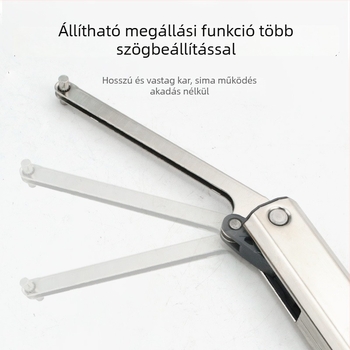 Állítható összecsukható hidraulikus tartó rúd szekrényajtókhoz, amely bármely pozícióban megáll.