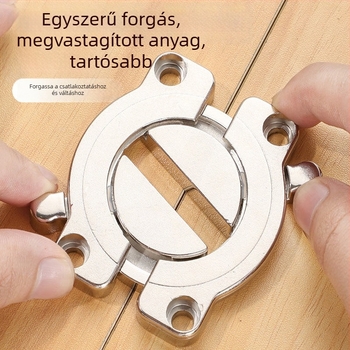 Vastagított cink-ötvözet asztali csatlakozók fa táblákhoz — univerzális rögzítő elemek, elektroplattázott felülettel