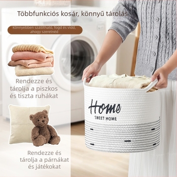 Minimalista fonott asztali tároló, kis méretű