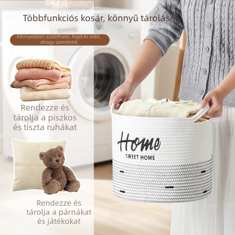 Minimalista fonott asztali tároló, kis méretű