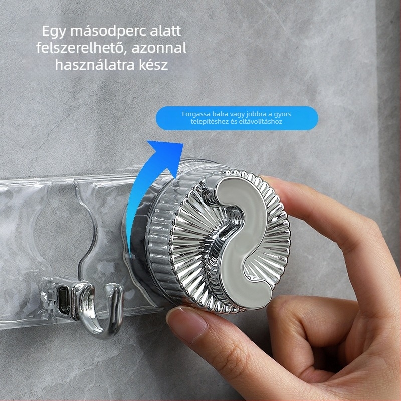 Erős teherbírású fali szívókampók sorozat – fürdőszoba és konyha, fúrás nélkül