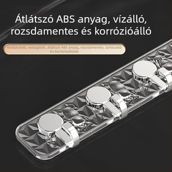Könnyű luxus falra ragasztós kampó, fúrás nélküli felszerelés, fürdőszobába és konyhába, 5 kg teherbírás, több horog, rajzfilmszerű dizájn