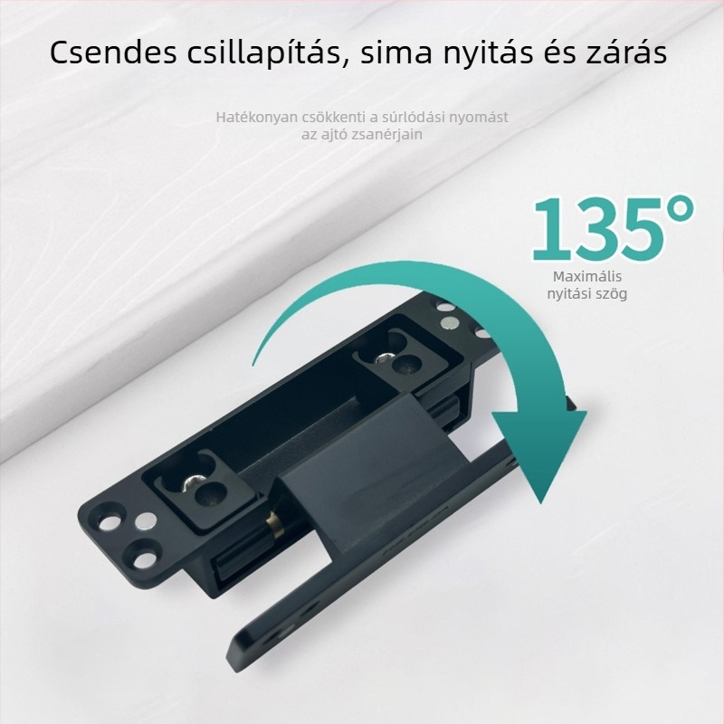2D állítható rejtett pánt keskeny keretű alumínium-fa ajtóhoz, külső nyitású