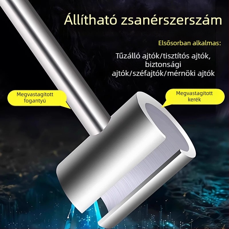 Zsanérhézag-állító eszköz, ajtózsanér-állító eszköz, zászló alakú zsanér-állító eszköz