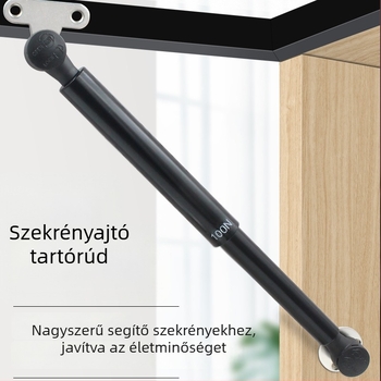 Hidraulikus rugó alumíniumkeretes üveges szekrényajtókhoz, felső nyitású, keskeny keret, minimalist dizájn