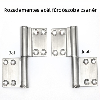 WC ajtó rozsdamentes acél csukló, levehető, régi stílusú, hegesztett pánt biztonsági ajtókhoz