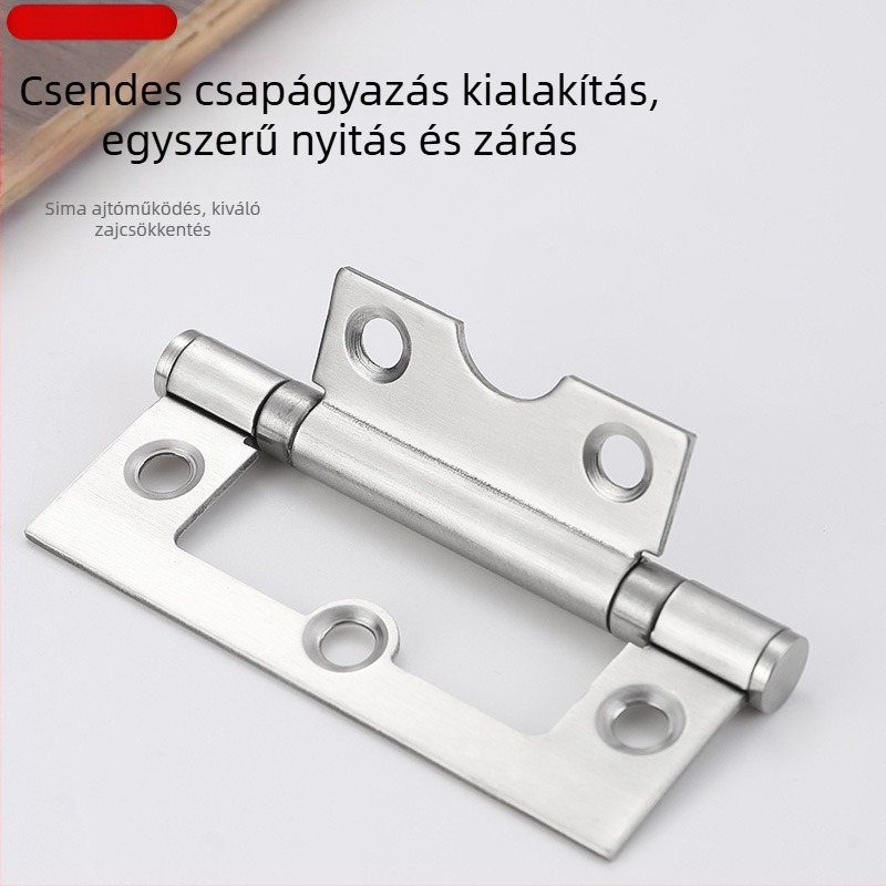 3 hüvelykes rozsdamentes acél pánt szekrényajtókhoz, faajtókhoz és ablakokhoz, horony nélküli hajlító csuklópánt, ajtó kiegészítő