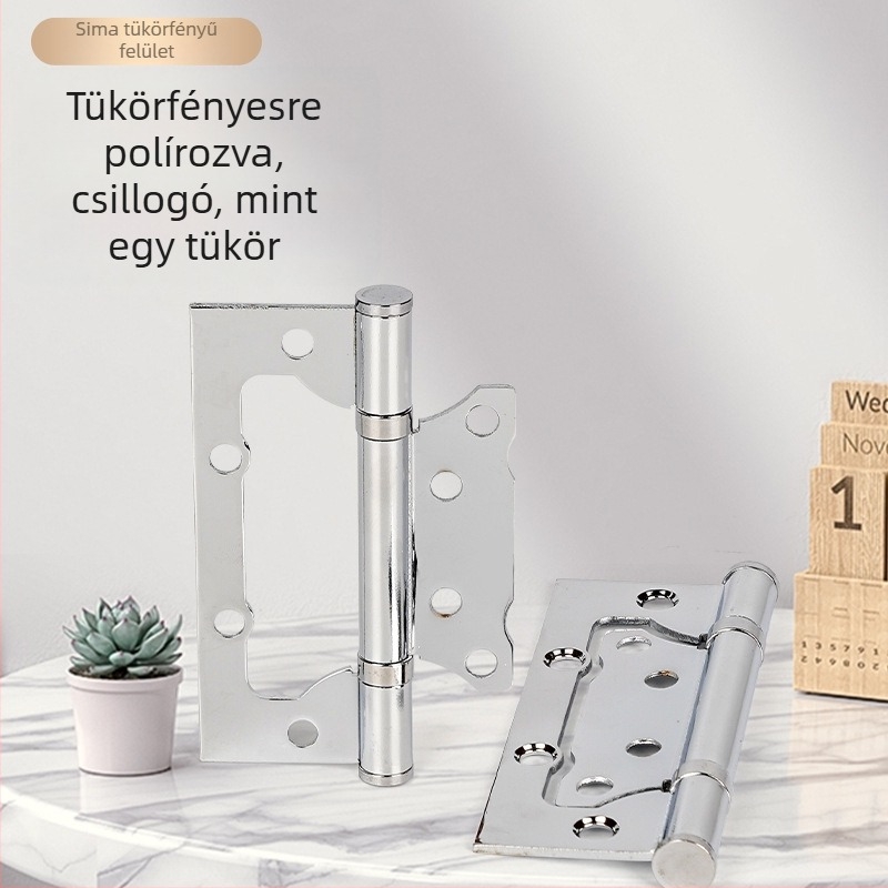 3 darab fekete fa ajtózsanér készlet, 4 hüvelykes, horony nélküli, hangtalan és sima