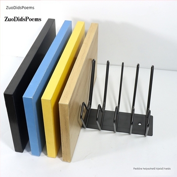 Falra szerelhető gardrób- és szekrénymintapanel-állvány, színpanelokhoz, márványos-alumínium lemezekkel, showroomhoz, modern minimalista stílus