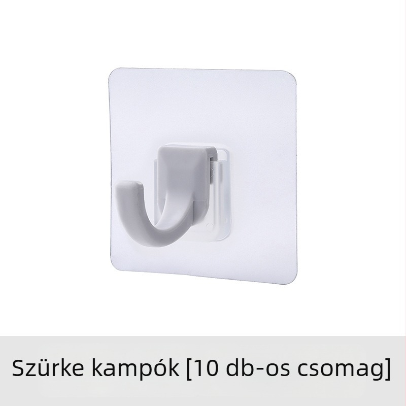 Moni PVC ragasztókampó otthoni használatra, erős kampó az ajtóra, fúrás nélkül, ruhák felakasztásához