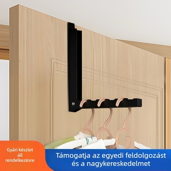 Ajtó mögötti összecsukható ruhaszárító állvány, falra szerelhető, fúrás nélkül, láthatatlan utazó fogas – kollégiumi használatra
