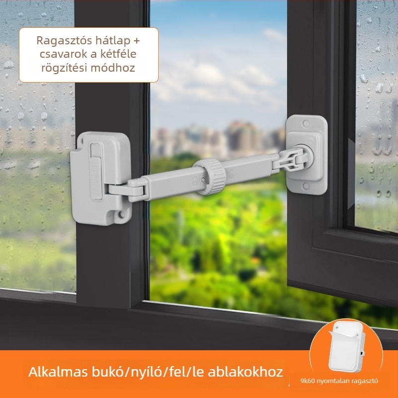 Gyerekbiztonsági ablakzár korlátozó – műanyag FT1 modellhez, csuklós ablakokhoz