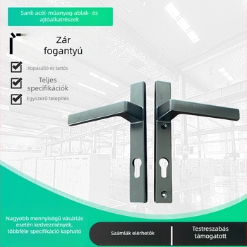 Ajtózár fogantyú – ajtó- és ablak tartozékok, beltéri biztonsági fogantyú, minimalist műanyag-acél fogantyú