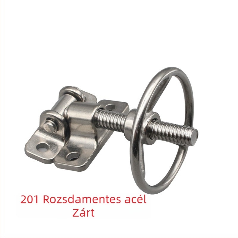 Rozsdamentes acél ajtópánt sütők és gőzölők számára, ajtózár, forrasztható kézikerék
