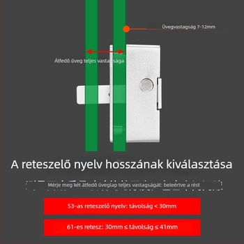 Keret nélküli üvegzár fürdőszobai és balkonos tolóajtókhoz