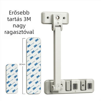 Gyermekbiztonsági anti-tip rögzítő televízióhoz/kijelzőhöz és ajtó-ablak zár