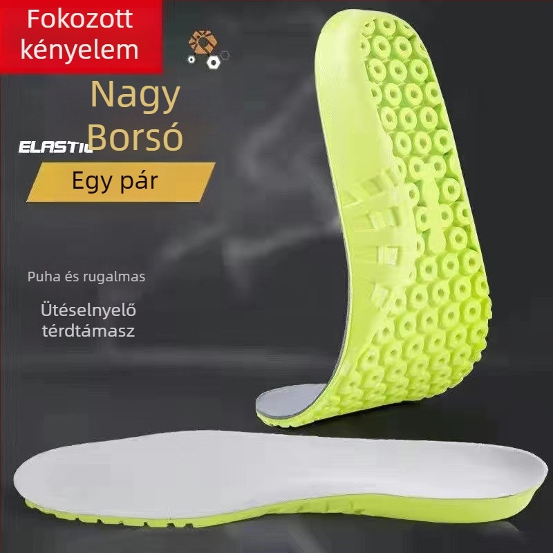 Ultra-soft EVA futócipő talpbetét, puha és kényelmes, ütéscsillapítás, légáteresztő és dezodoráló, teljes talpbetét férfiaknak és nőknek (futócipők, csizmák, hétköznapi lábbelik)