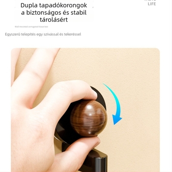 Konyhai törölközőtartó szívókoronggal, többszintű forgó tároló
