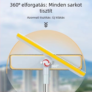 Otthoni üvegtisztító eszköz egyoldalas törlővel, műanyagból