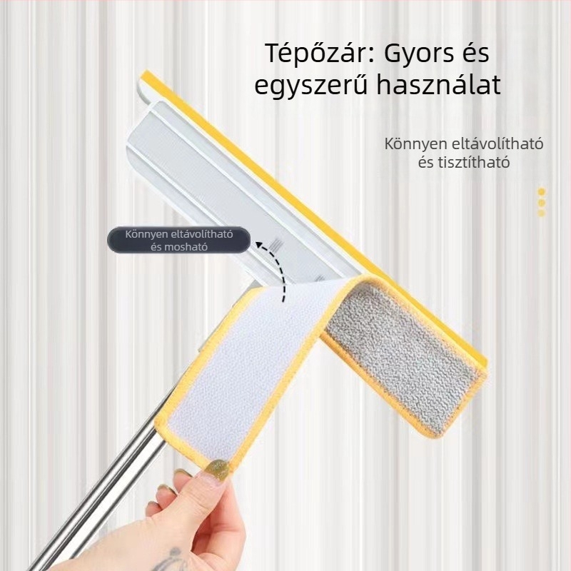 Otthoni üvegtisztító eszköz egyoldalas törlővel, műanyagból