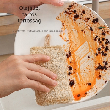 Luffa mosogatószivacs edényekhez, könnyen tisztítható, természetes luffa rost